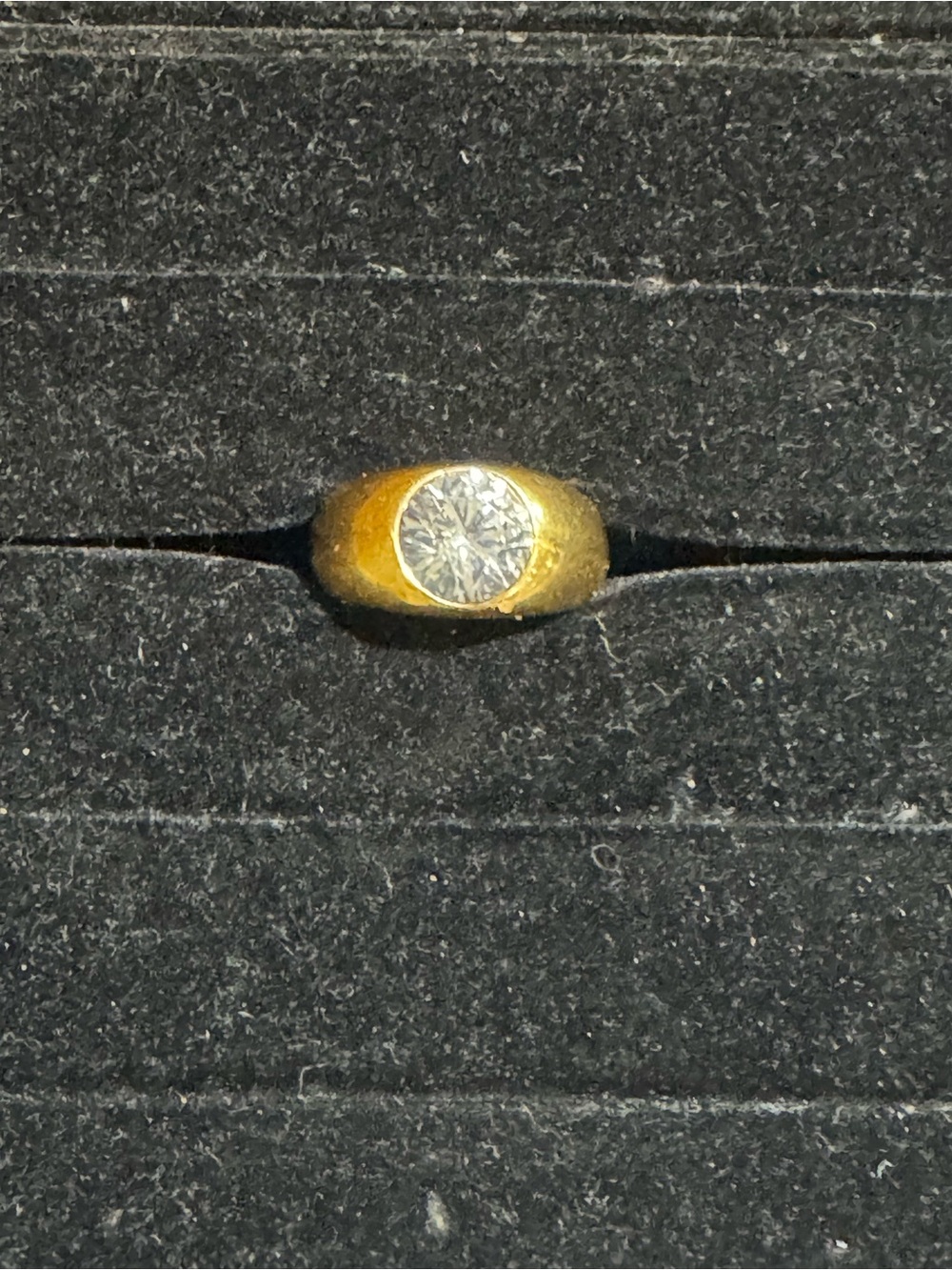 Joan Rivers Crystal Solitaire Dome Ring